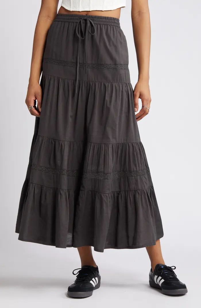 BP. Tiered Cotton Maxi Skirt | Nordstrom | Nordstrom