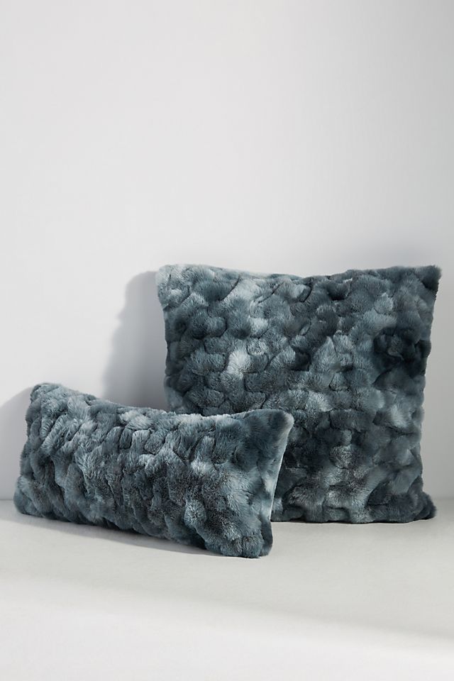 Luxe Dyed Faux Fur Pillow | Anthropologie (US)