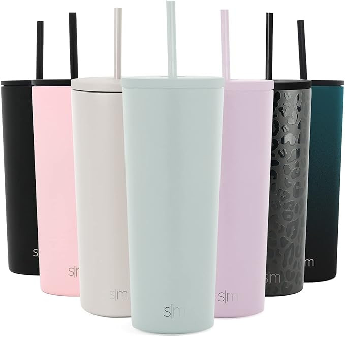 Simple Modern Insulated Tumbler Cup with Straw Lid and Flip Lid | Reusable Stainless Steel Water ... | Amazon (US)