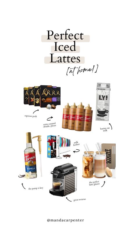 I have an iced latte obsession 🫣 But I’m committed to making them at home to save money. Here’s my setup! (Don’t skip the caramel drizzle, friends) 

#LTKunder50 #LTKhome #LTKSeasonal
