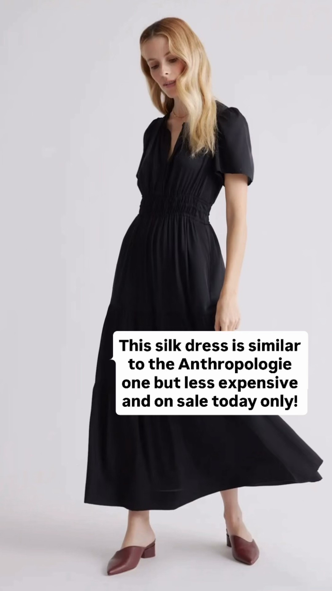 I have one of these Quince dresses and it is so good!! 

Comes in a bunch of colors and on sale today only!!