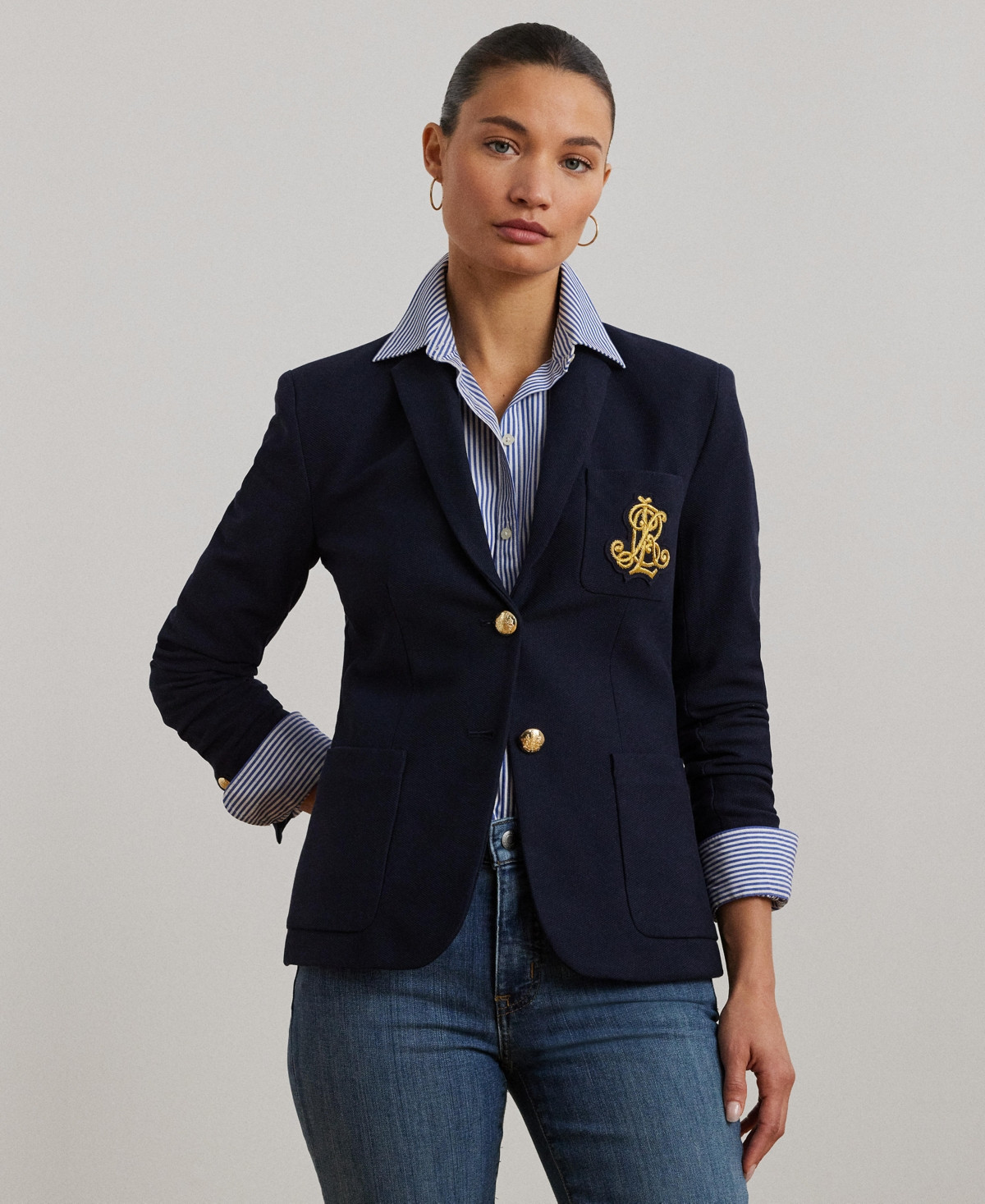 Lauren Ralph Lauren Bullion Jacquard Blazer - Macy's | Macy's
