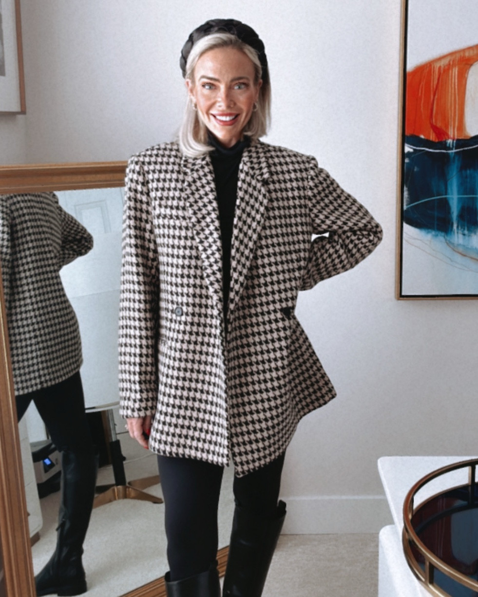 You ladies are in for your new favorite blazer that you will wear 24/7 for years to come! 🙌🙌

WEARING SMALL BLAZER / XS LEGGINGS / XS TURTLENECK / 8.5 IN ALL SHOES LINKED 🔗 WEARING XS IN FUR COAT BELOW (JUST GOT IN & IT IS 🔥🔥)

I have never owned a houndstooth blazer, but I decided to buy this one because I love how unique it is! ♥️🔥

I’ve been buying a ton of blazers lately because I love wearing the same look to work everyday: 
1.) A blazer with a 
2.) “Everyday” affordable & comfy turtleneck! 
3.) A pair of leggings that look like a dress pant but feel like leggings. *That’s KEY*🔑🗝️
4.) Boots (combat for wknd or riding boots for work) 
5.) Platform patent leather dress shoes (so comfy & cushioned) but so professional 💝🤩

This is the PERFECT way to look super professional and be super cozy at the same time.  🥰❄️☃️🧣

I’m going to link similar options if you want to spend less to achieve this look.

These exact pants are the most slimming pants I have ever worn & they feel like leggings, but have a semi-shiny dress pants vibe. 🙌

They come up to my mid belly/over my belly button. So these pants suck me in so well! 🙏🙌🙏🙌💪💪

I have linked everything that I’m wearing, including my headband what I use to style my hair, my makeup 💄, & my jewelry. 💎

Every single item you see in these photos and videos is linked below. When you see “exact item”, that means it’s the item(s) you see me wearing. 🙈

Anything that doesn’t say “exact item” is similar items that I own that I would encourage others to buy that allow you to achieve the look & spend less💰💸

Xoxo-Your girl for the latest beauty, home, & fashion trends,
CeCe 🙏♥️💄🔥🤩🤍💪❄️💸☃️🎄


#LTKWorkwear #LTKBeauty #LTKShoeCrush