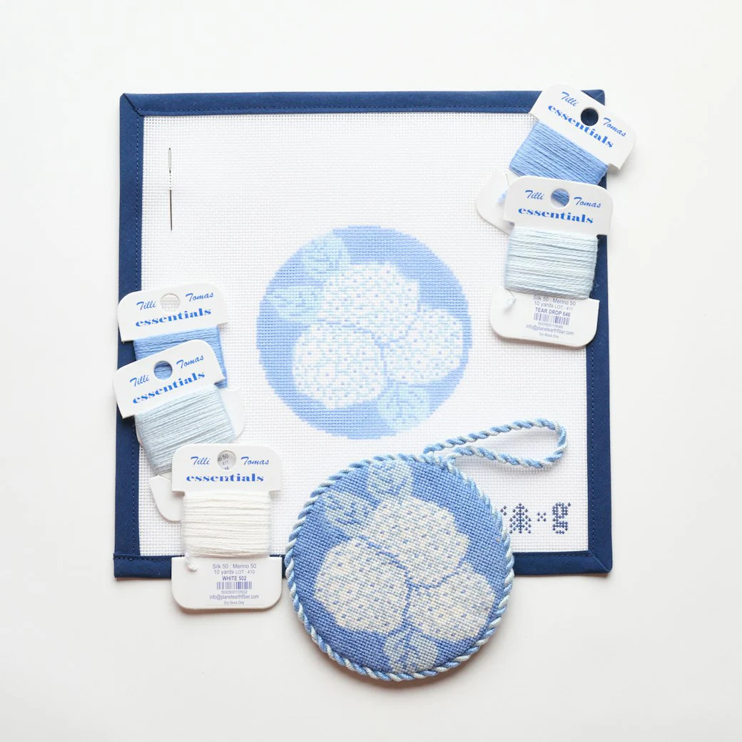 Hydrangeas Needlepoint Kit | ChappyWrap