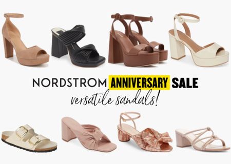 Best neutral sandals in the Nordstrom Anniversary Sale! 
.
Heeled sandals platform sandals mules 

#LTKxNSale #LTKshoecrush #LTKsalealert