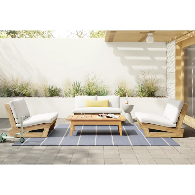 Louise 43" Wide Loveseat with Cushions | Wayfair North America