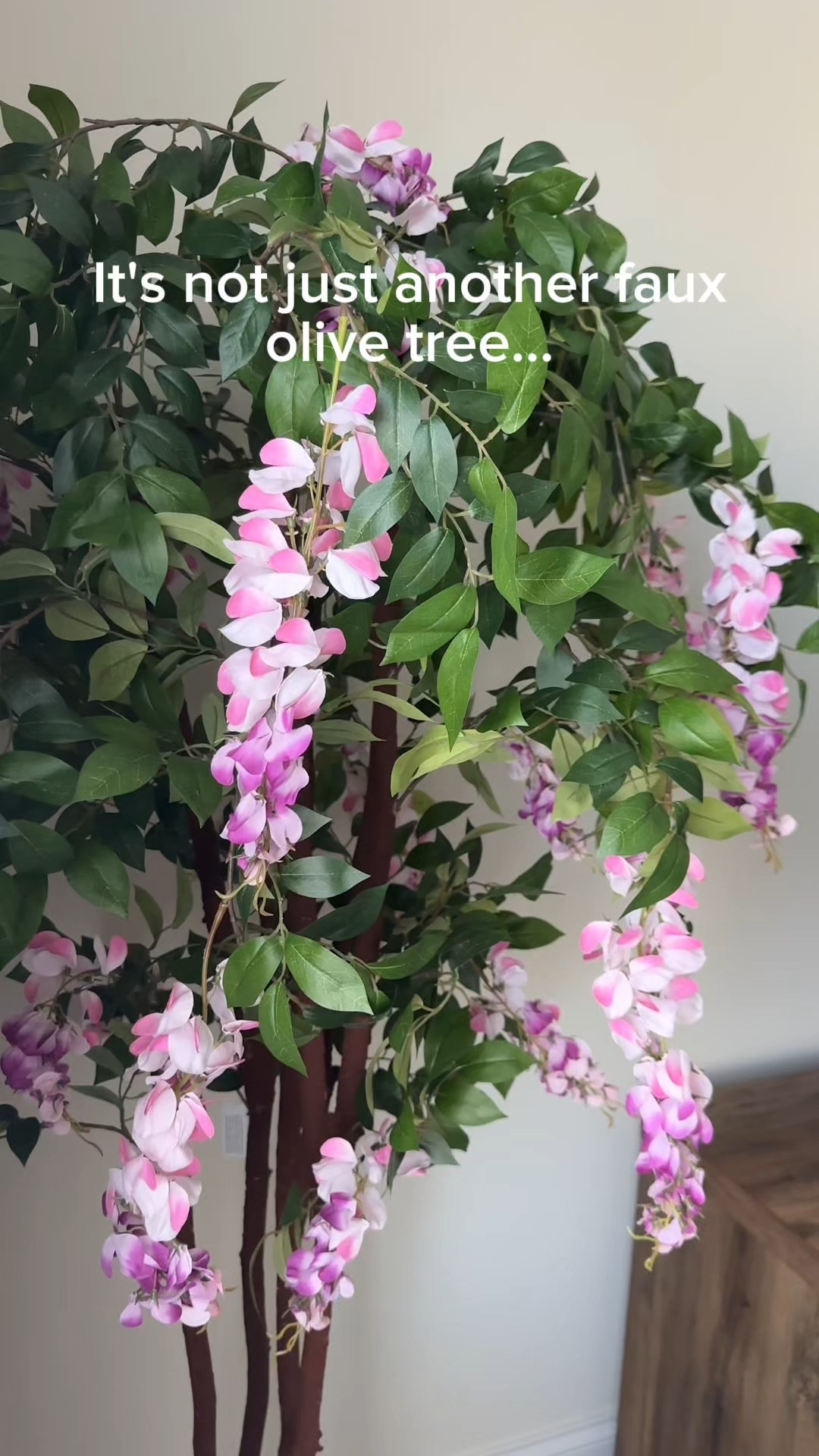 Add scale and life with this faux wisteria tree that has over 1300 leaves and 26 blooms  

#LTKSeasonal #LTKSaleAlert #LTKHome