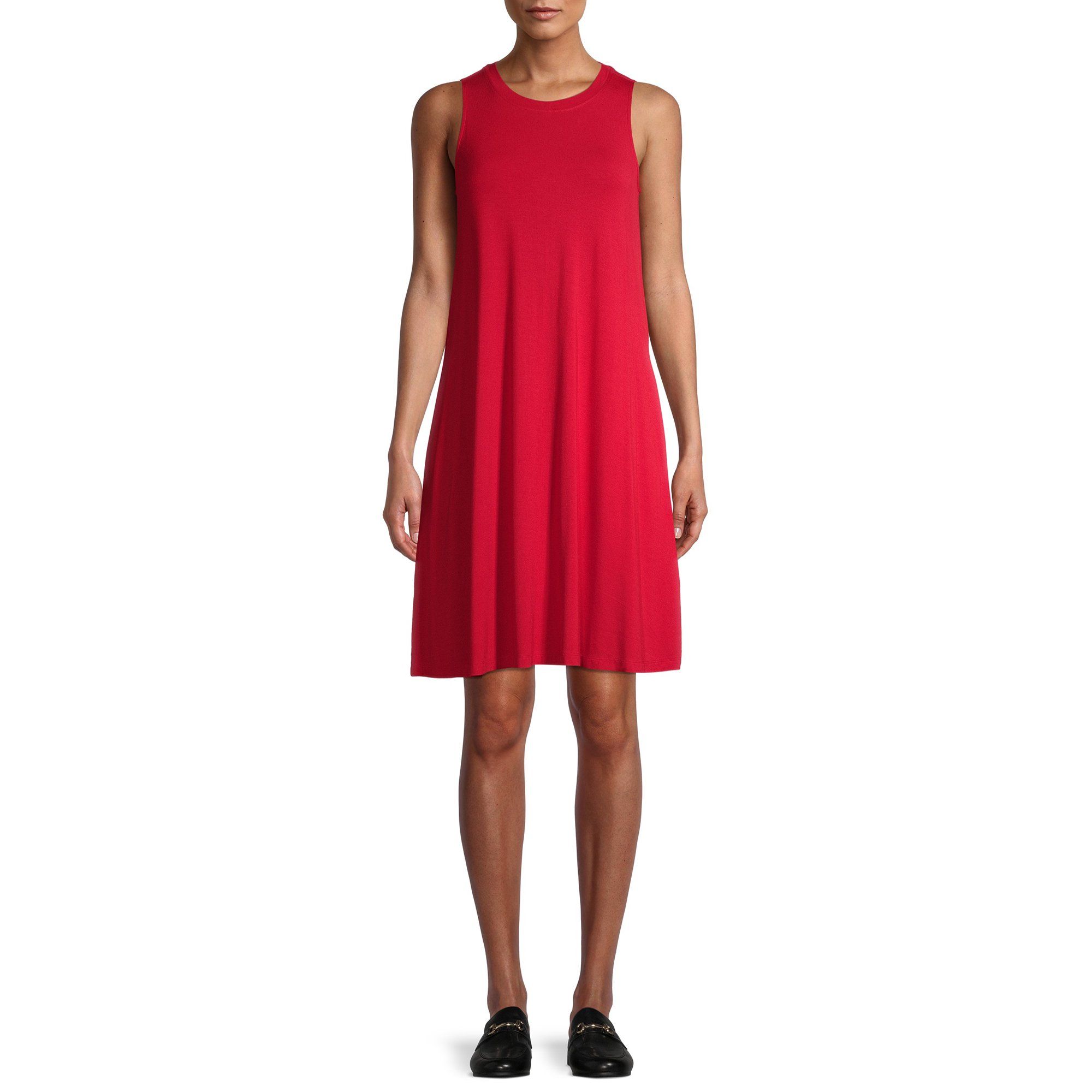 Time and Tru Women's Sleeveless Knit Dress | Walmart (US)