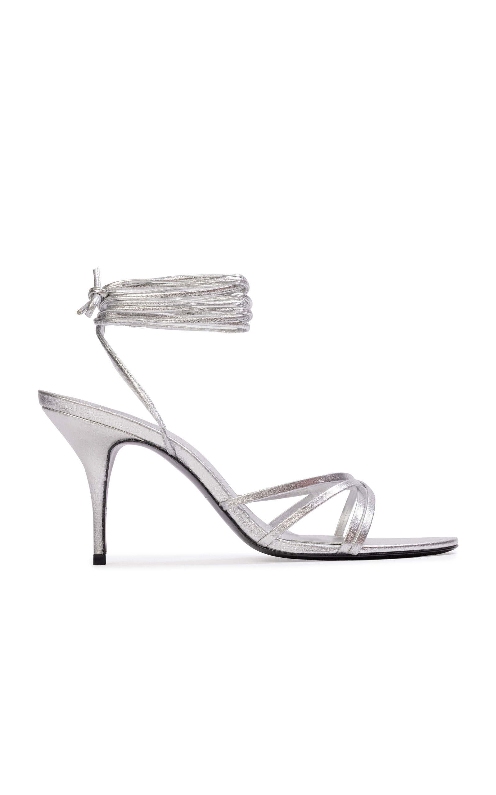 Black Suede Studio Tally Metallic Leather Sandals - Moda Operandi | Moda Operandi (Global)