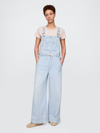UltraSoft Denim Baggy Overalls | Gap (CA)