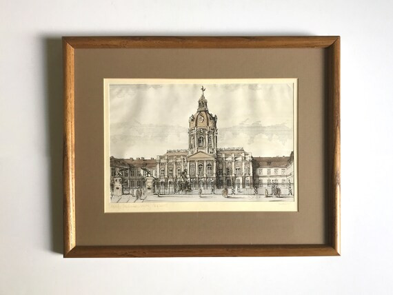 Original German Art Charlottenburg Palace Art Berlin German - Etsy | Etsy (US)