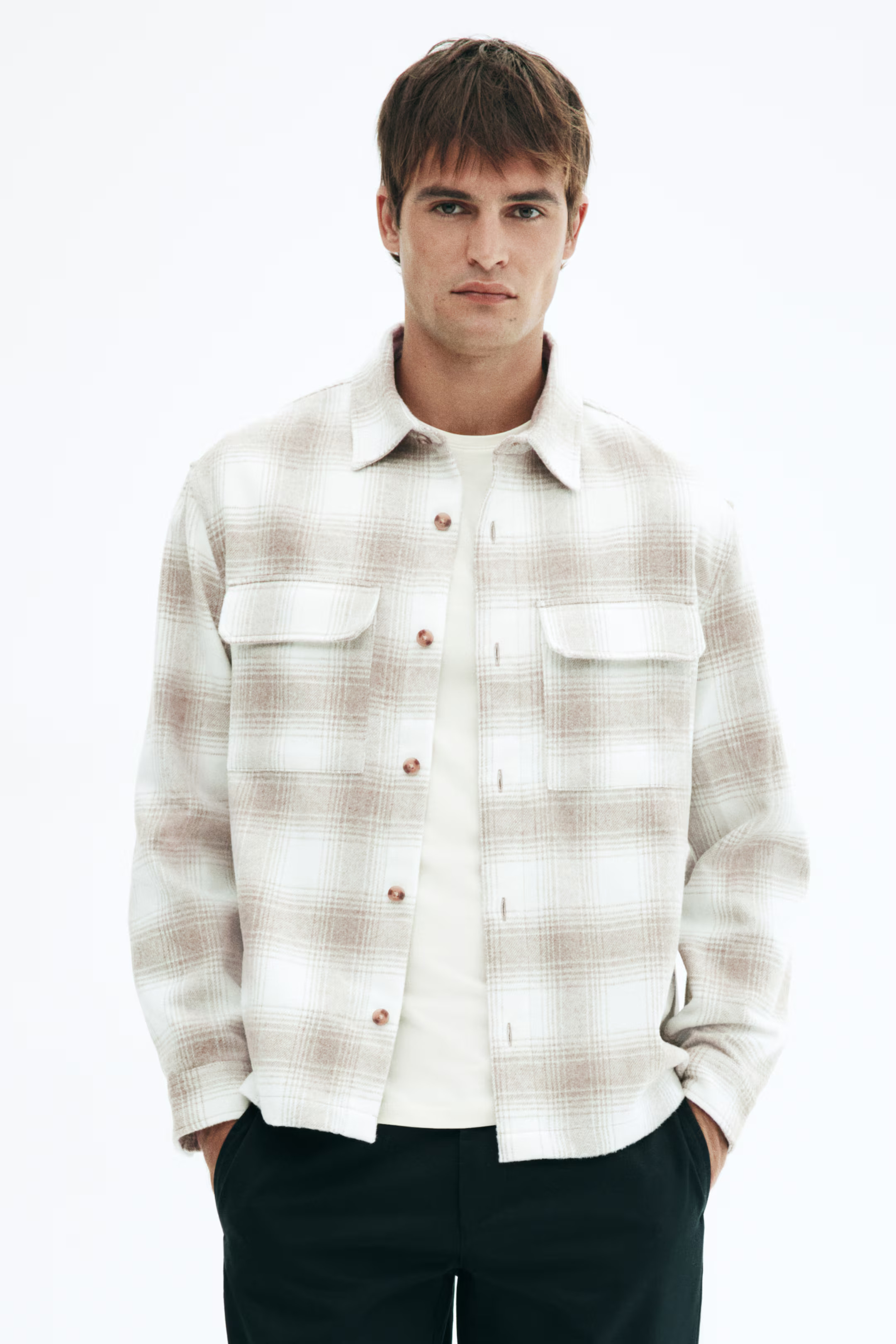 Regular-Fit Flannel Overshirt | H&M (US + CA)