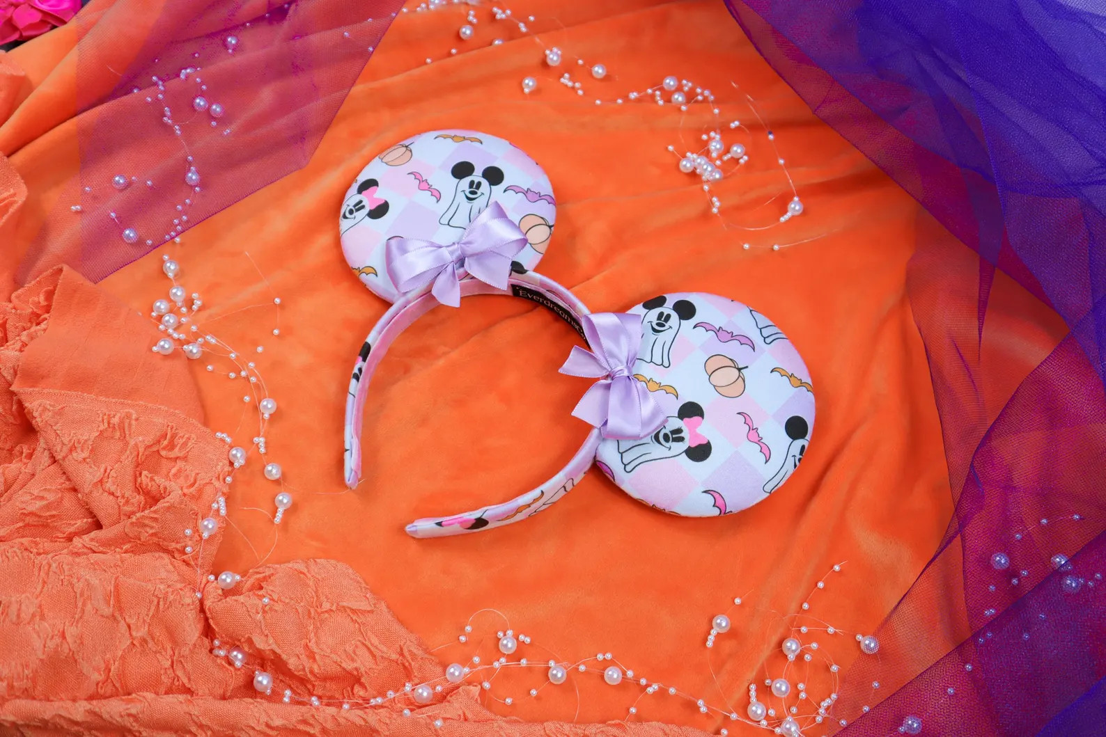 Mickey and Minnie Ghost Mickey Ears, Bat Mickey ears, Mickey Halloween Ears, Minnie Ears, Disney ... | Etsy (US)