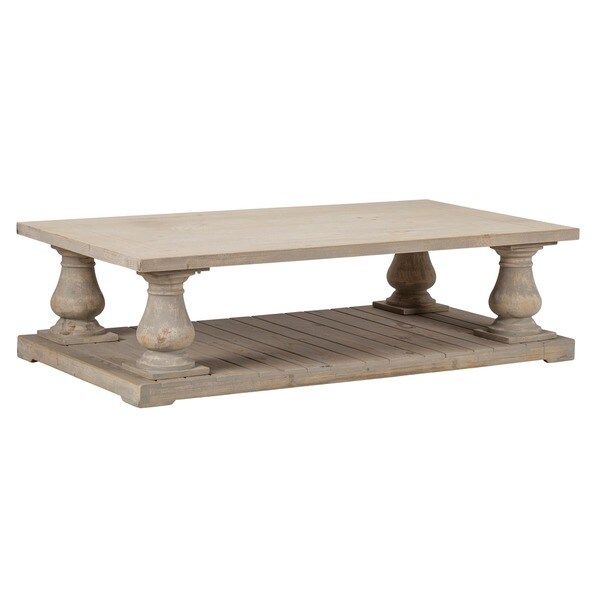 Wilson Antique White Reclaimed Pine Coffee Table by Kosas Home | Bed Bath & Beyond