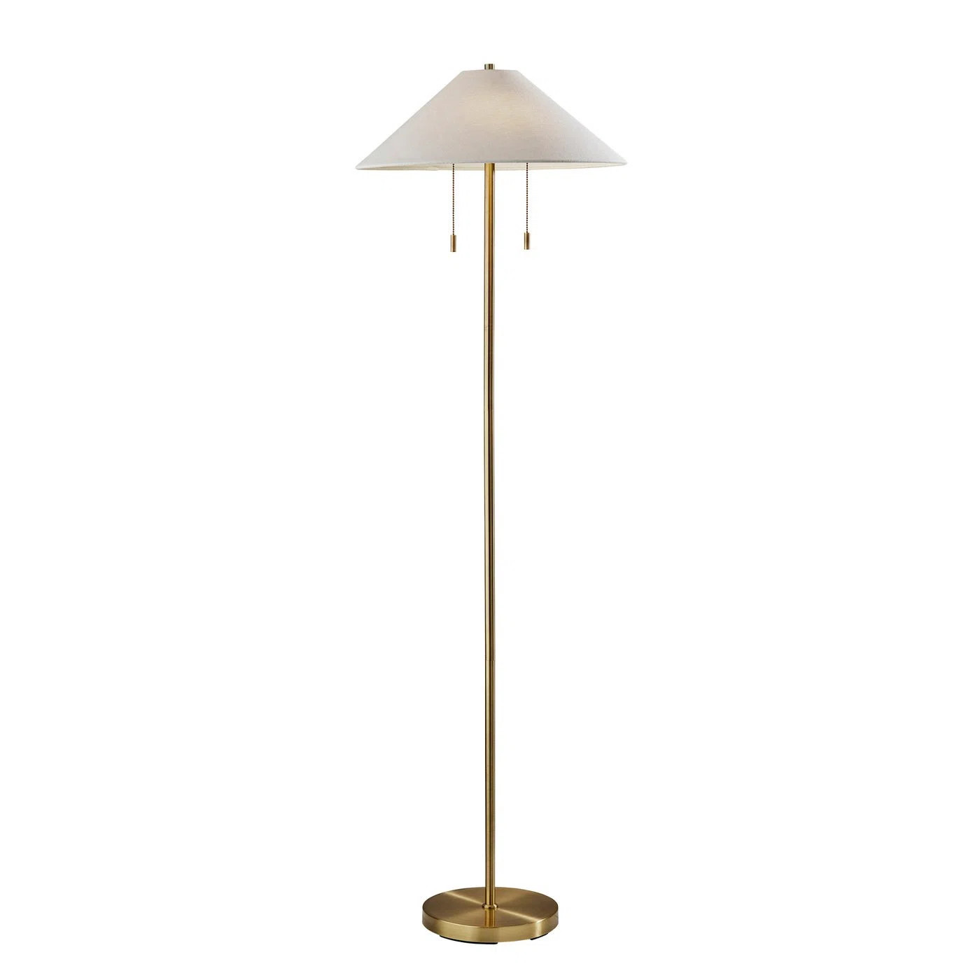 Finley 60.5'' Brass Traditional Floor Lamp | Wayfair North America