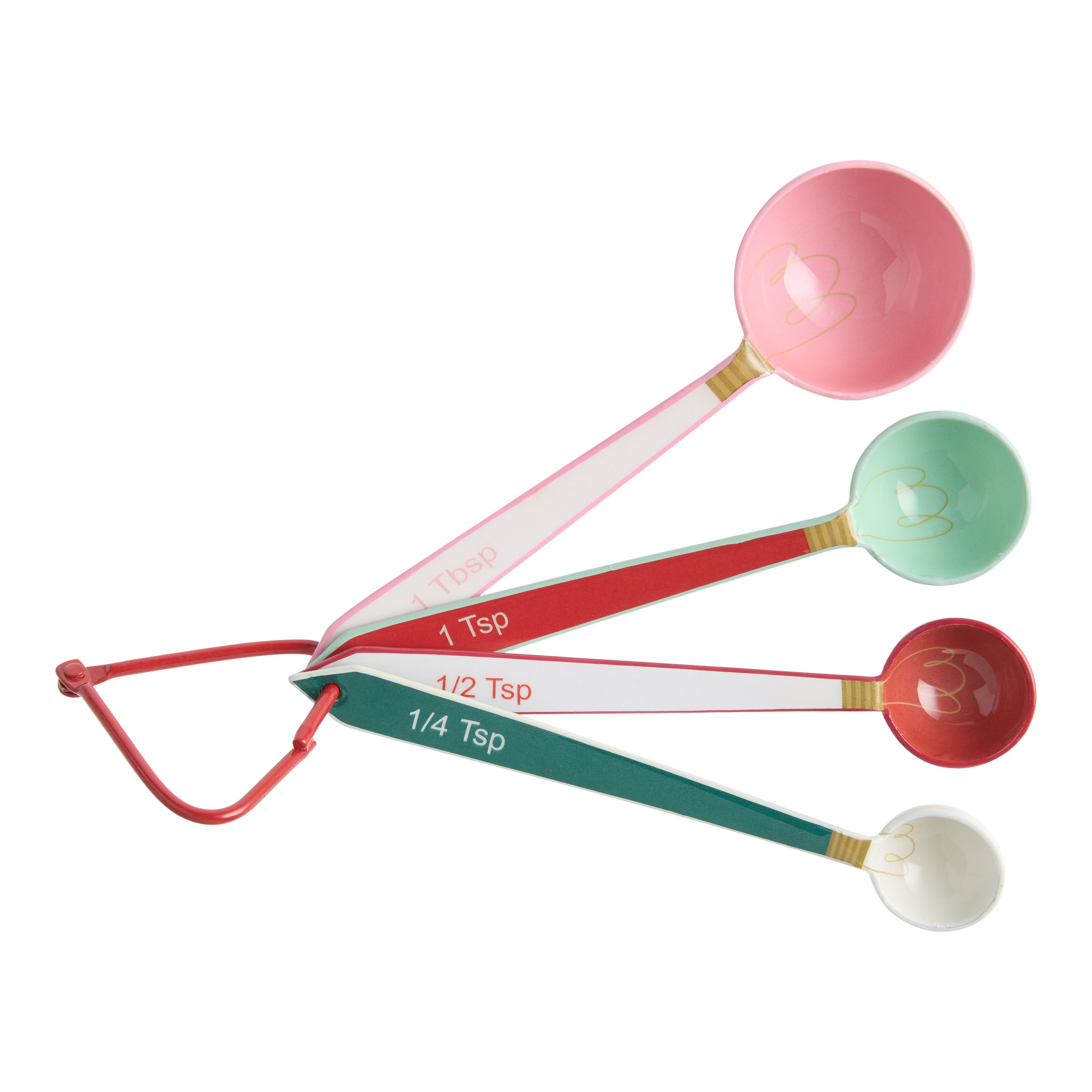 Holiday Enameled Stainless Steel Nesting Measuring Spoons | World Market