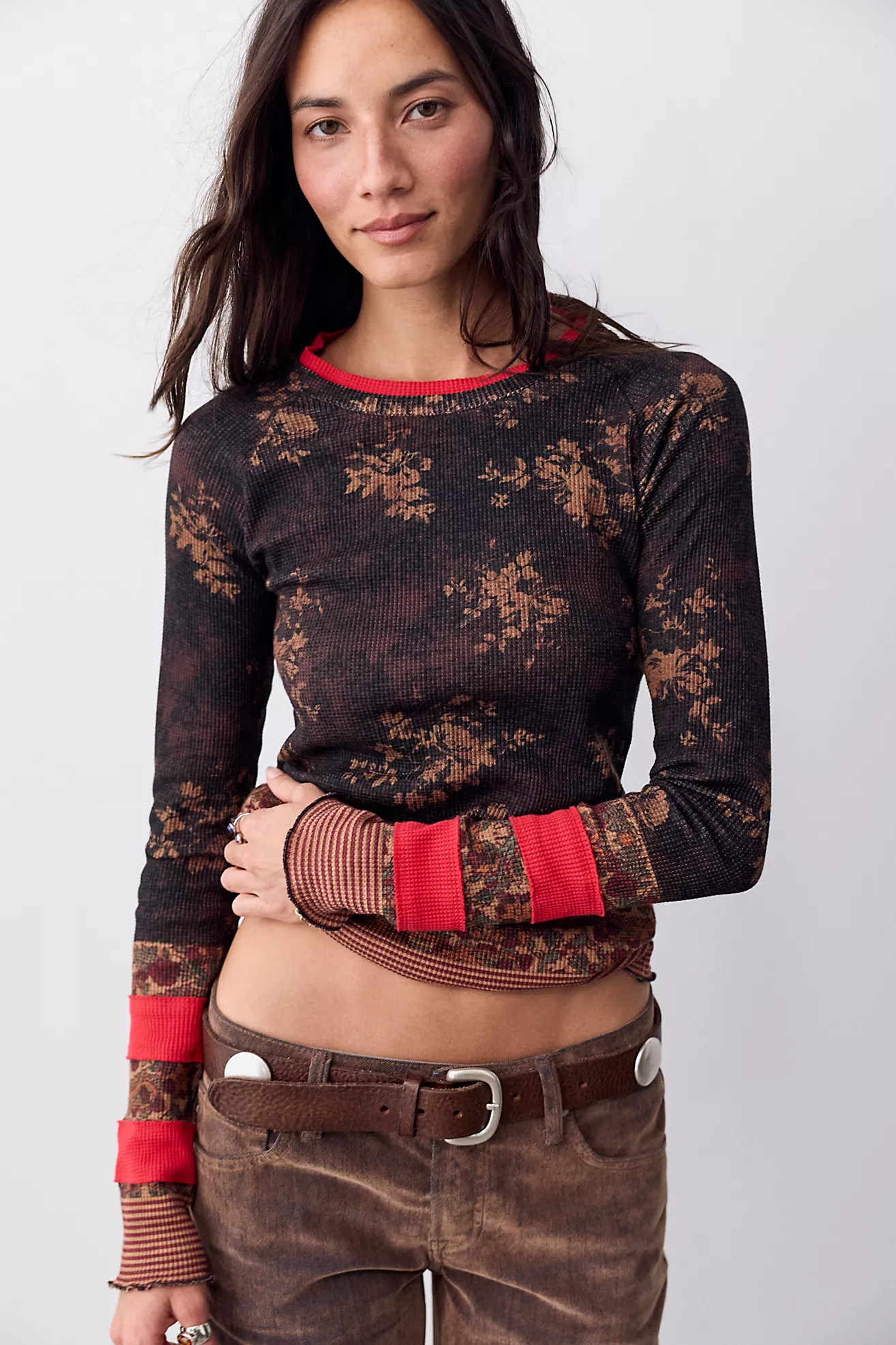 We The Free Easy Does It Printed Long Sleeve Tee | Free People (Global - UK&FR Excluded)