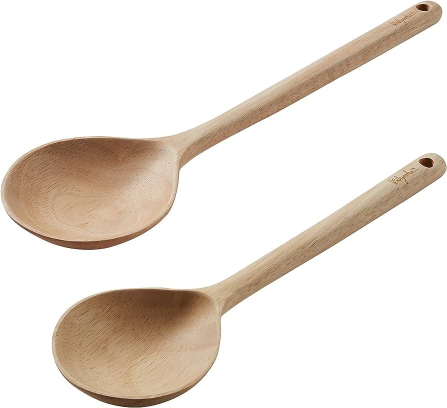 Ayesha Curry Tools and Gadgets Parawood Solid Spoon Set / Cooking Utensils - 12.5 Inch and 10.5 I... | Amazon (US)