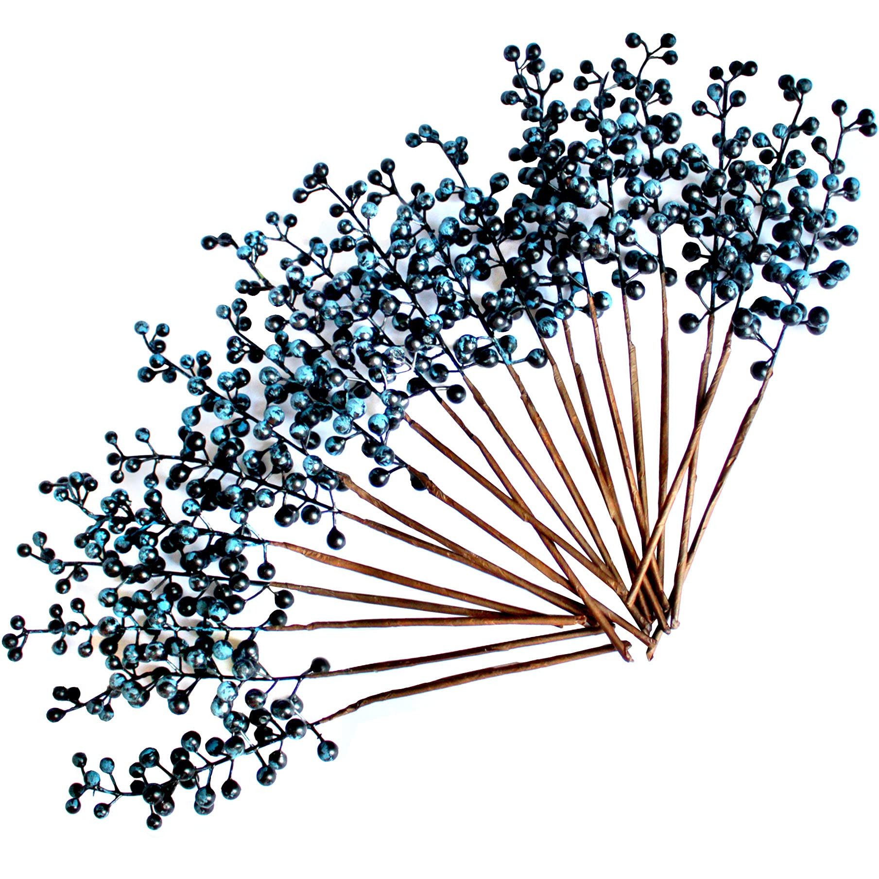 Artificial Berry, Fake Burgundy Berry, (20 pcs, 12" Each), Artificial Berries Stems for Xmas Tree... | Amazon (US)
