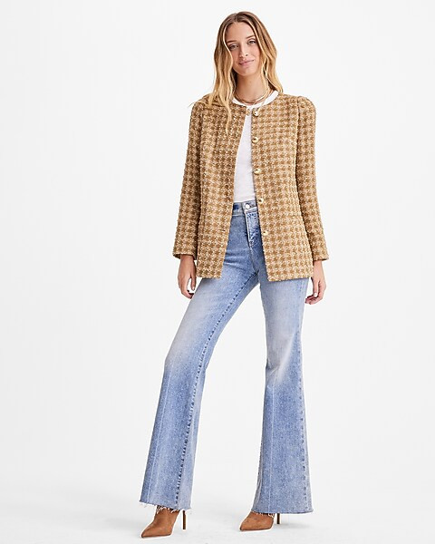Gold Tweed Jacket | Express