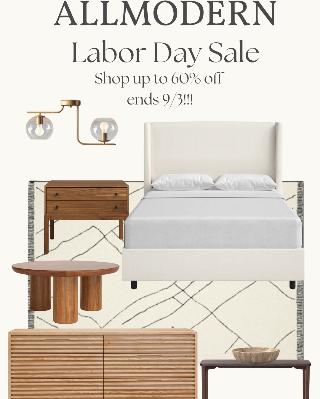 It’s AllModern’s LABOR DAY SALE! Ends 9/3!  
Top favorites on sale! Check them out here and start adding to your cart! 
Up to 60% off plus fast and free shipping on tons of styles! @allmodern

#allmodernpartner #modernmadesimple #homedecor #upholsteredbed #bed #diningtable #coffeetable #ottomans #bed #end table #accentchairs #tables #rug #neutralarearug #diningtable 


#LTKSaleAlert #LTKHome #LTKFallSale