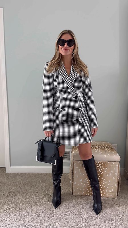 My #1 outfit of choice from the Nordstrom Sale! 

Fall outfit
Fall look
LTK boots
Blazer dress

#LTKstyletip #LTKFind #LTKxNSale