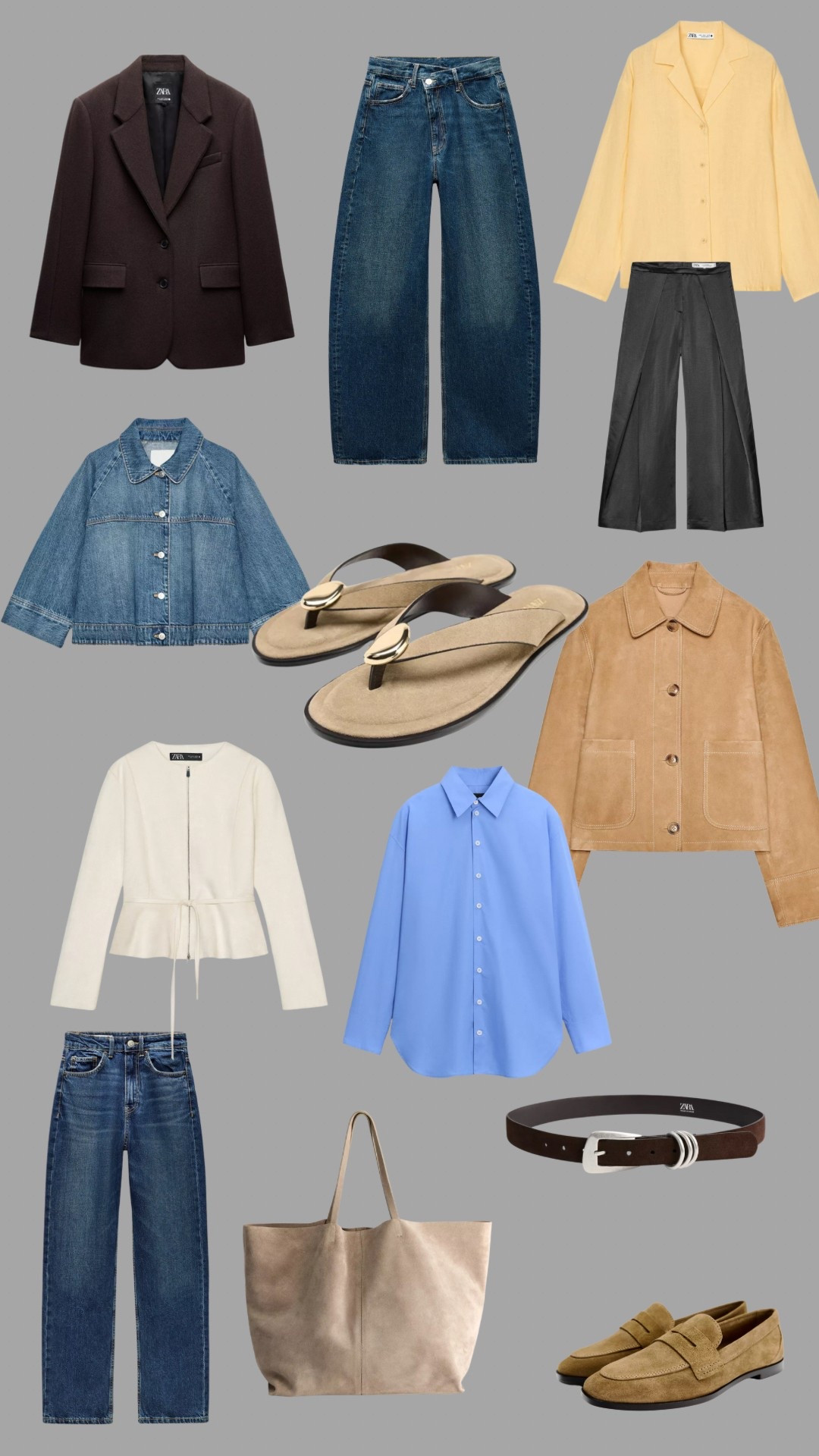 Recent edit from Zara. Suede bags and jackets, butter linen, fabulous barrel jeans
and the best wool blazer around. 

#LTKstyletip #LTKover50style #LTKuk