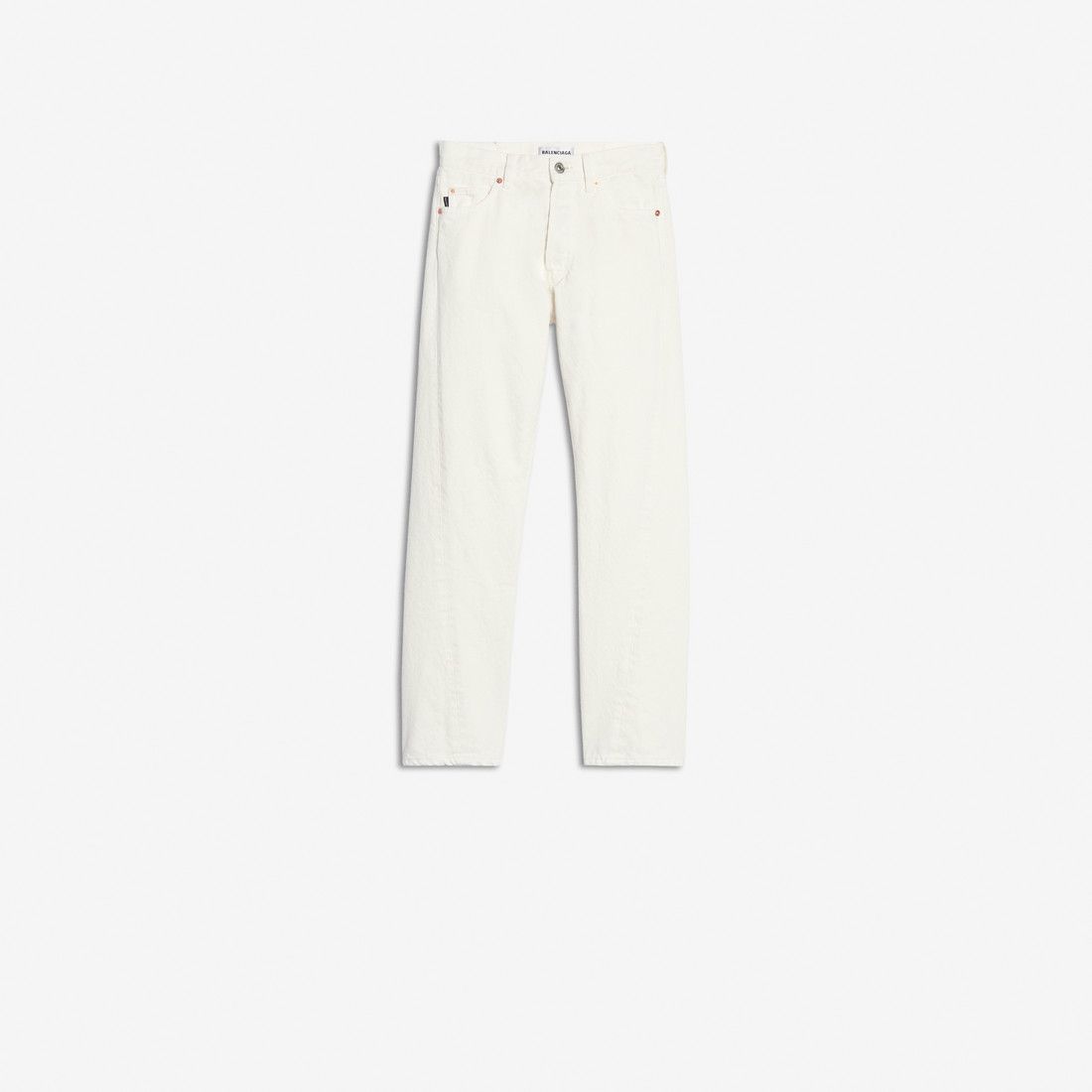 Balenciaga - Twisted Leg Jeans Stonewash White | Balenciaga