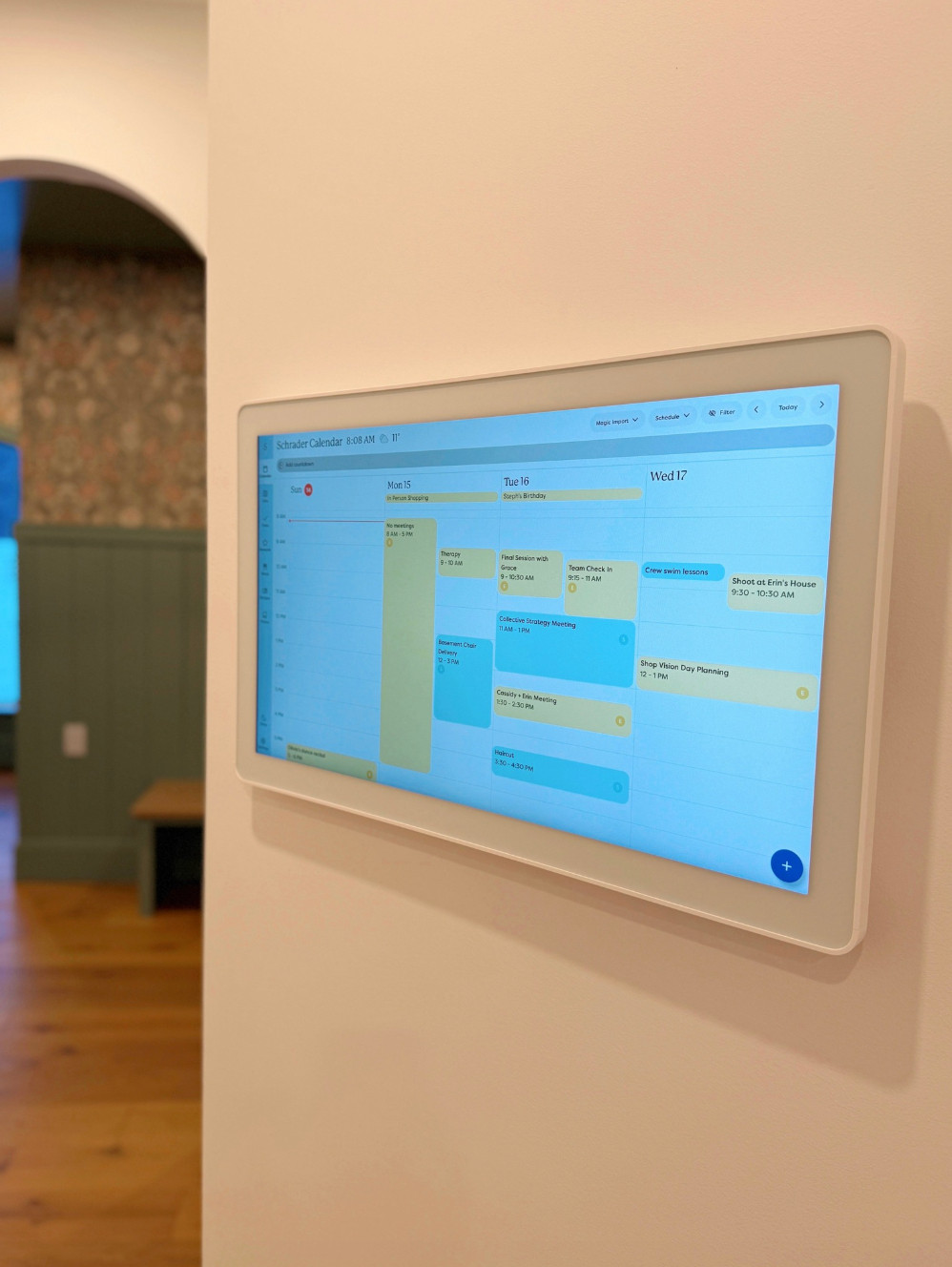 We're officially members of the Skylight Calendar fan club and I'm never turning back! We just hung this in the new house and I love that it displays our family's calendar all in one spot! Plus I can have to-do lists for everybody in our home, meal planning, and a photo frame, all in one! Big fan! 

 #LTKGiftGuide #LTKdayinmylife #LTKmorningroutine