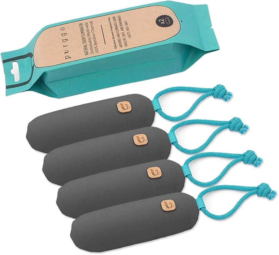 Bamboo Charcoal Air Purifying Bag - Last 365+ Days - Shoe Deodorizer, Odor Eliminator - No Chemic... | Amazon (US)