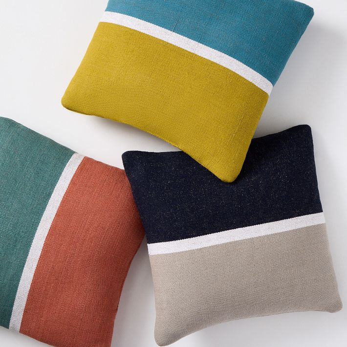 Colorblock Indoor/Outdoor Pillow | West Elm (US)
