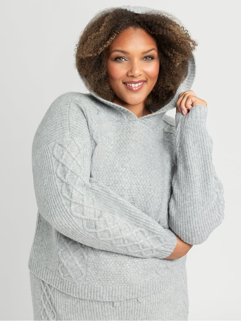 Jessica Simpson Women's Plus Brigite Sweater Set Top, Sizes 0X-4X | Walmart (US)