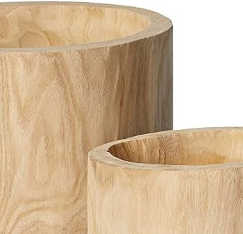 Creative Co-op DA5750 Wood Planters, 2 Piece | Amazon (US)