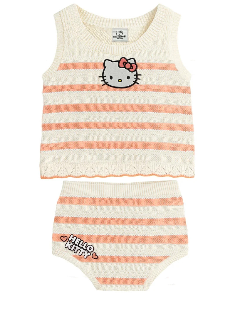 Hello Kitty Baby Girl Short Set, Sizes 0/3 Months-24 Months | Walmart (US)