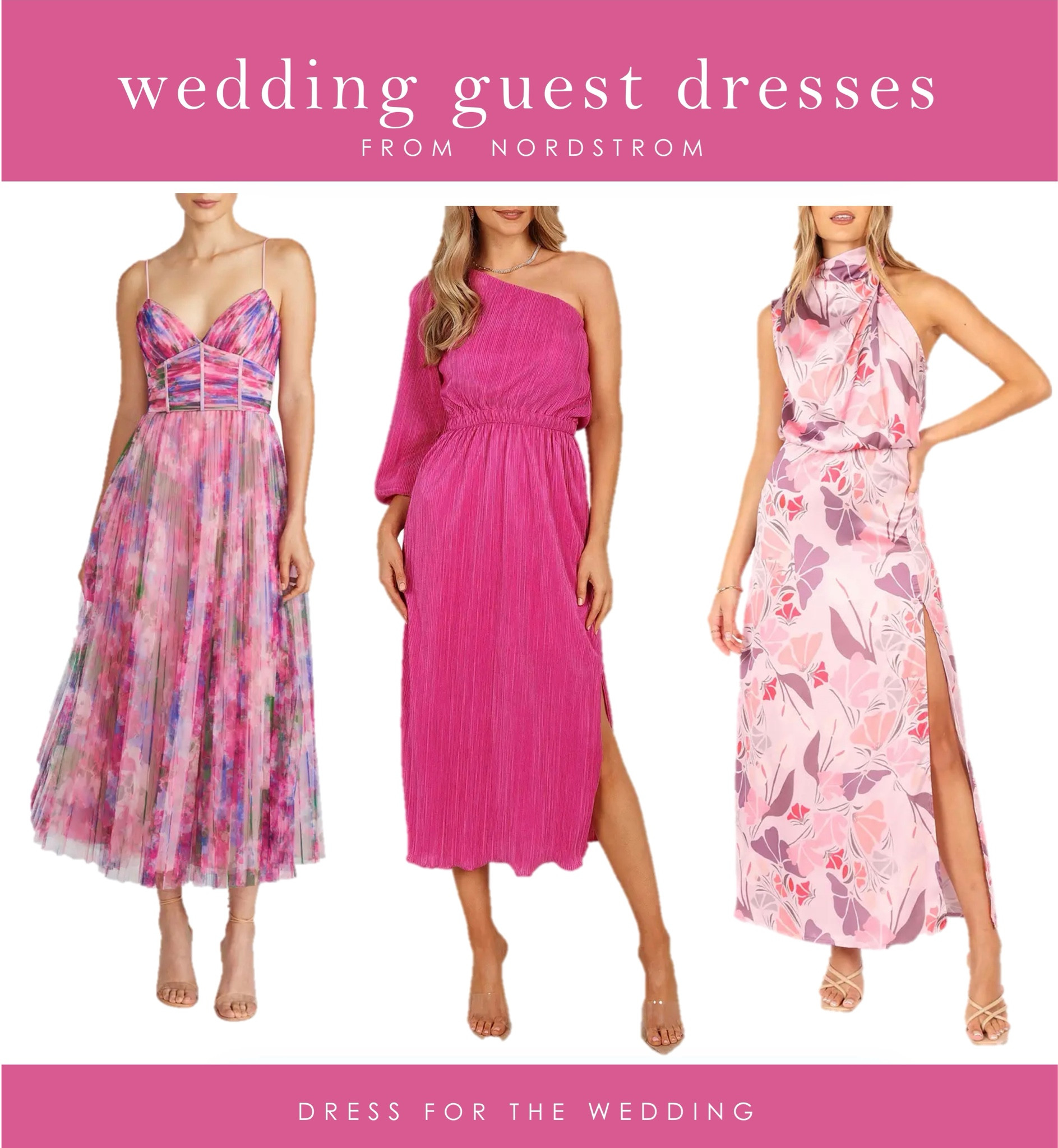 Pink dress wedding guest dress 
Wedding guest dresses, pink dresses, pink midi dress, pink floral dress, Nordstrom dresses, pink dress. Follow Dress for the Wedding on the LIKEtoKNOW.it shopping app to get the product details for this look and more cute dresses, wedding guest dresses, wedding dresses, and bridal accessories, plus wedding decor and gift ideas!  #ltkseasonal #ltkover40 #ltkwedding

#LTKxNSale #LTKSummerSales #LTKWedding