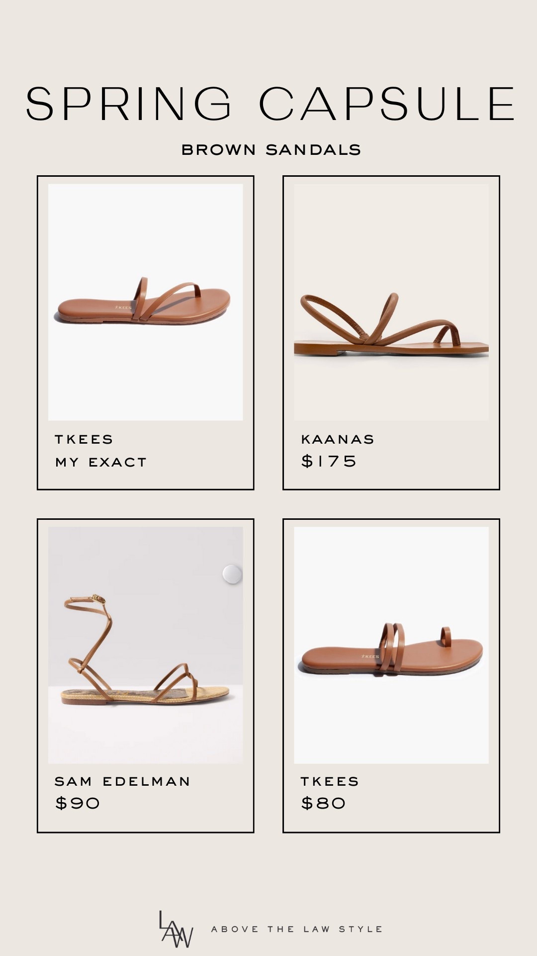 Spring Capsule: Brown Sandals

#LTKShoeCrush #LTKFindsUnder50 #LTKFindsUnder100