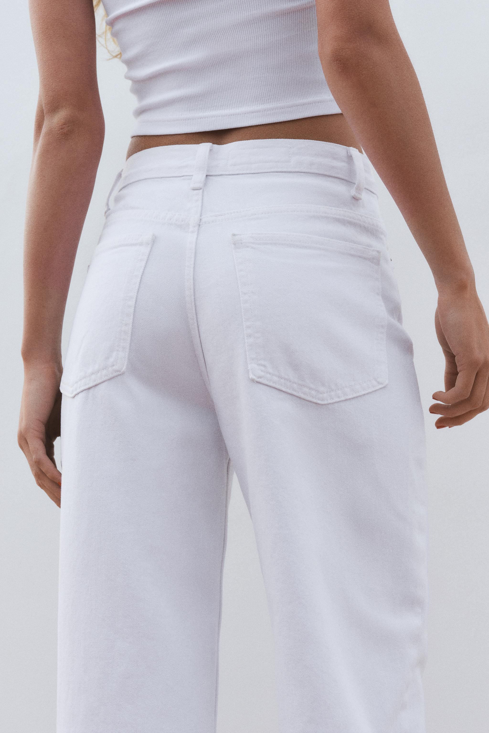 TRF HIGH-RISE WIDE LEG CROSSOVER WAIST JEANS | Zara US