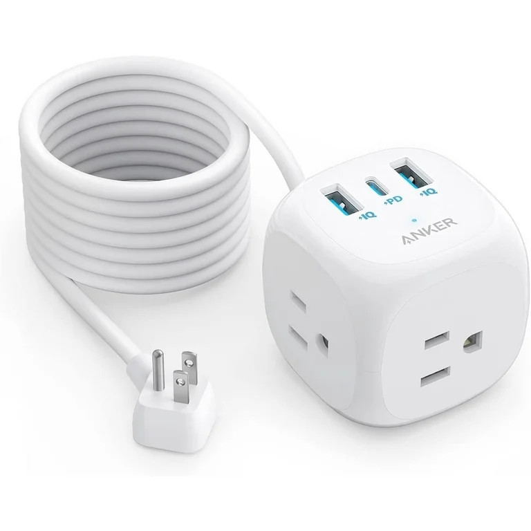 Anker 20W USB C Power Strip, 321 Power Strip with 3 Outlets and Power Delivery Charging for iPhon... | Walmart (US)