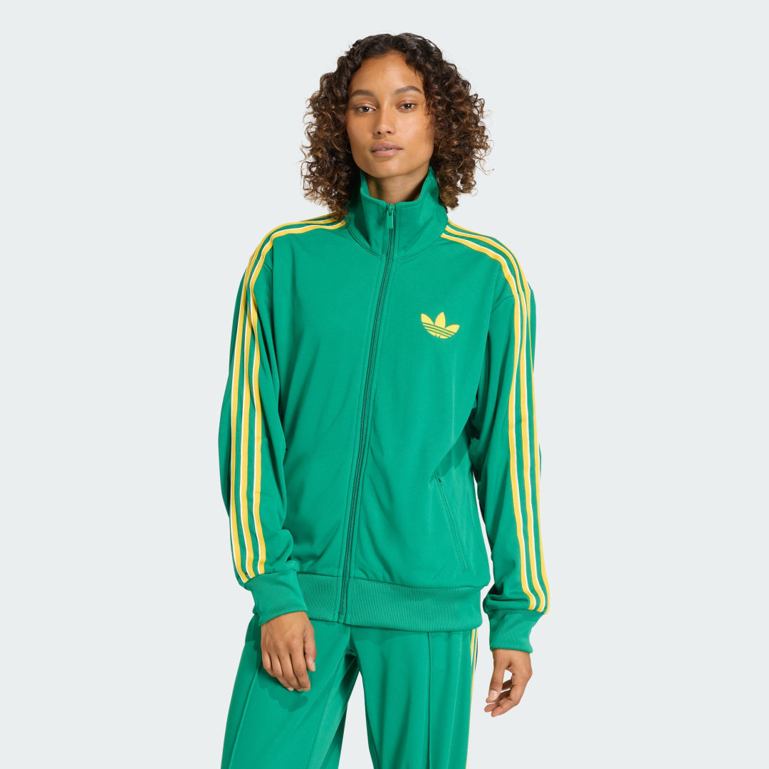 adidas FIREBIRD TRACK TOP LOOSE Bold Green XS - Womens Originals Jackets | adidas (US)