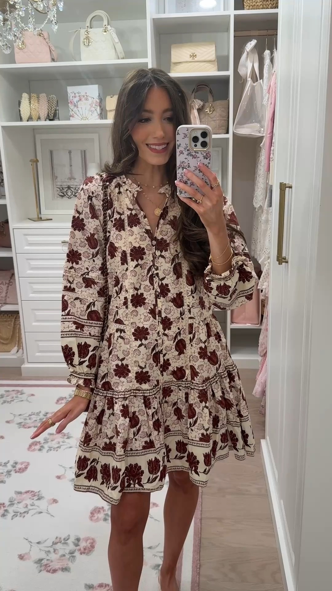 Walmart fall dress from Scenario! Runs true to size and giving Farm Rio vibes!

#LTKootd #LTKSaleAlert #LTKSeasonal