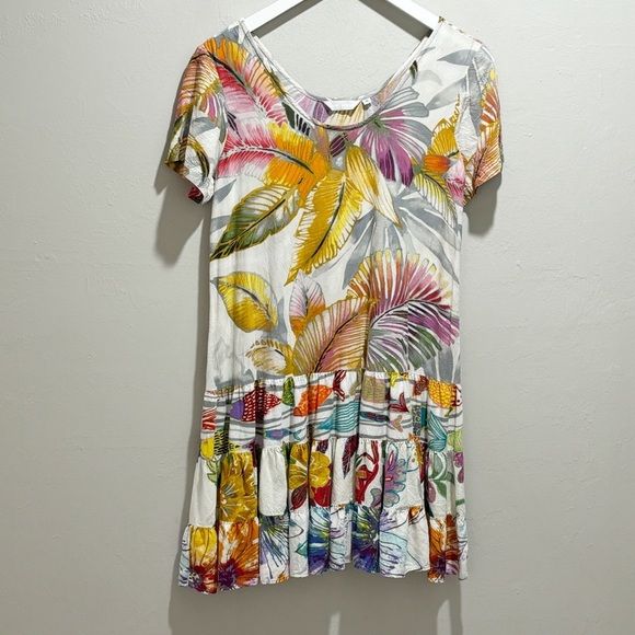 JAMS WORLD Women’s HATTIE Tiered Dress AHINAHINA Print Made in USA Size S | Poshmark