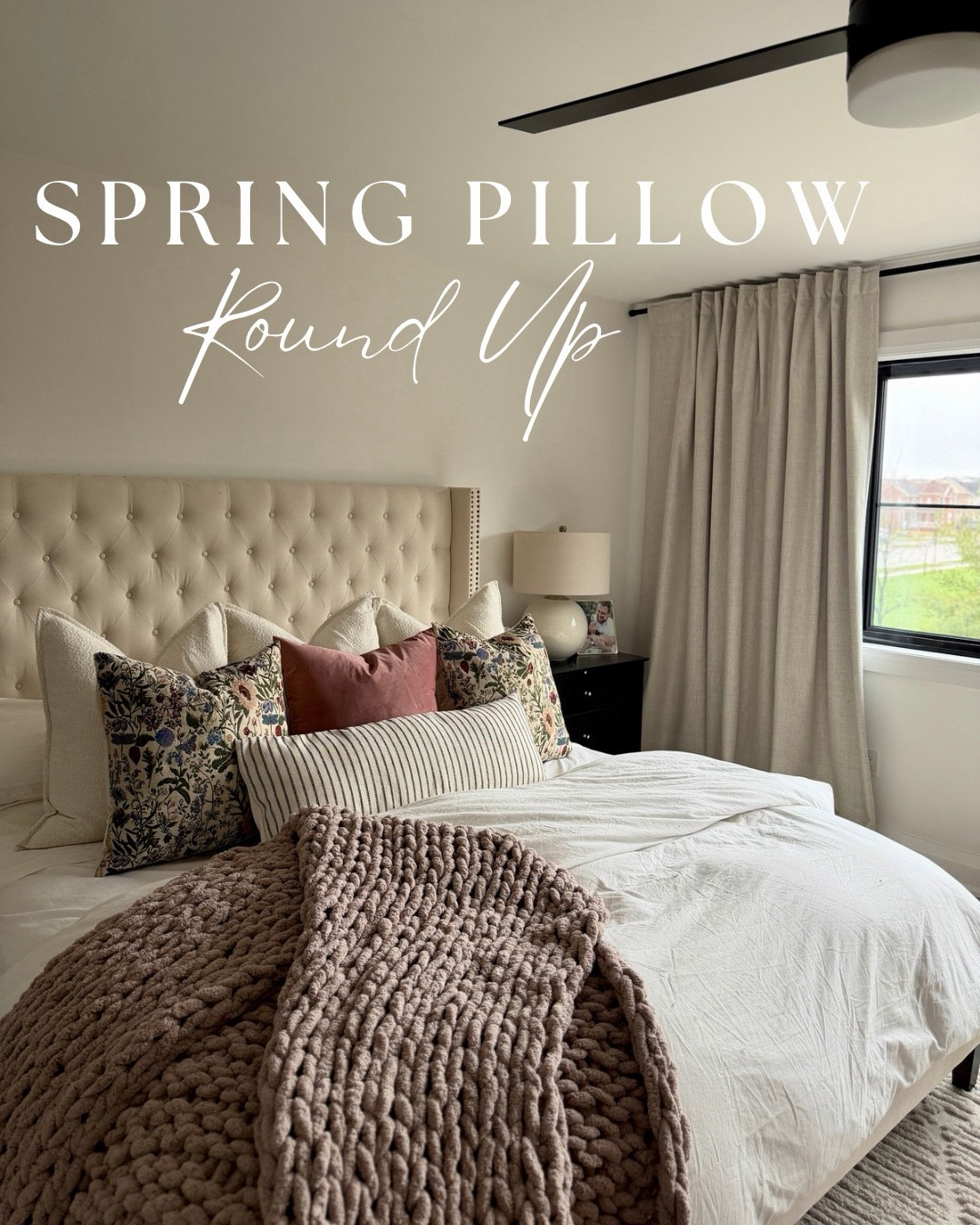 Florals for Spring? Groundbreaking. 🌸 But honestly, a pillow refresh is the easiest way to transition your bedroom for the season without a full overhaul.

I’ve rounded up my favorite Spring bedding combos using a mix of moody velvets, floral linens, and all the bouclé texture.

Which combo is your favourite?!

#LTKstyletip #LTKcanada #LTKhome