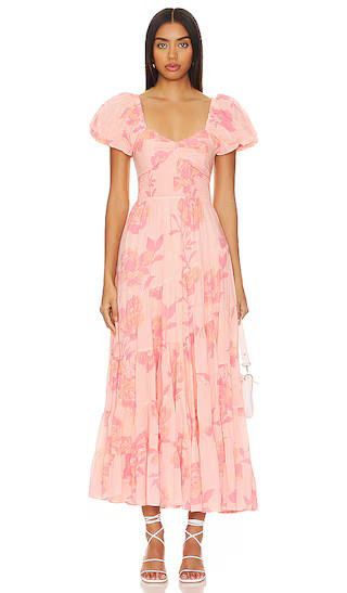 Short Sleeve Sundrenched Maxi Dress In Pinky Combo | Revolve Clothing (Global)