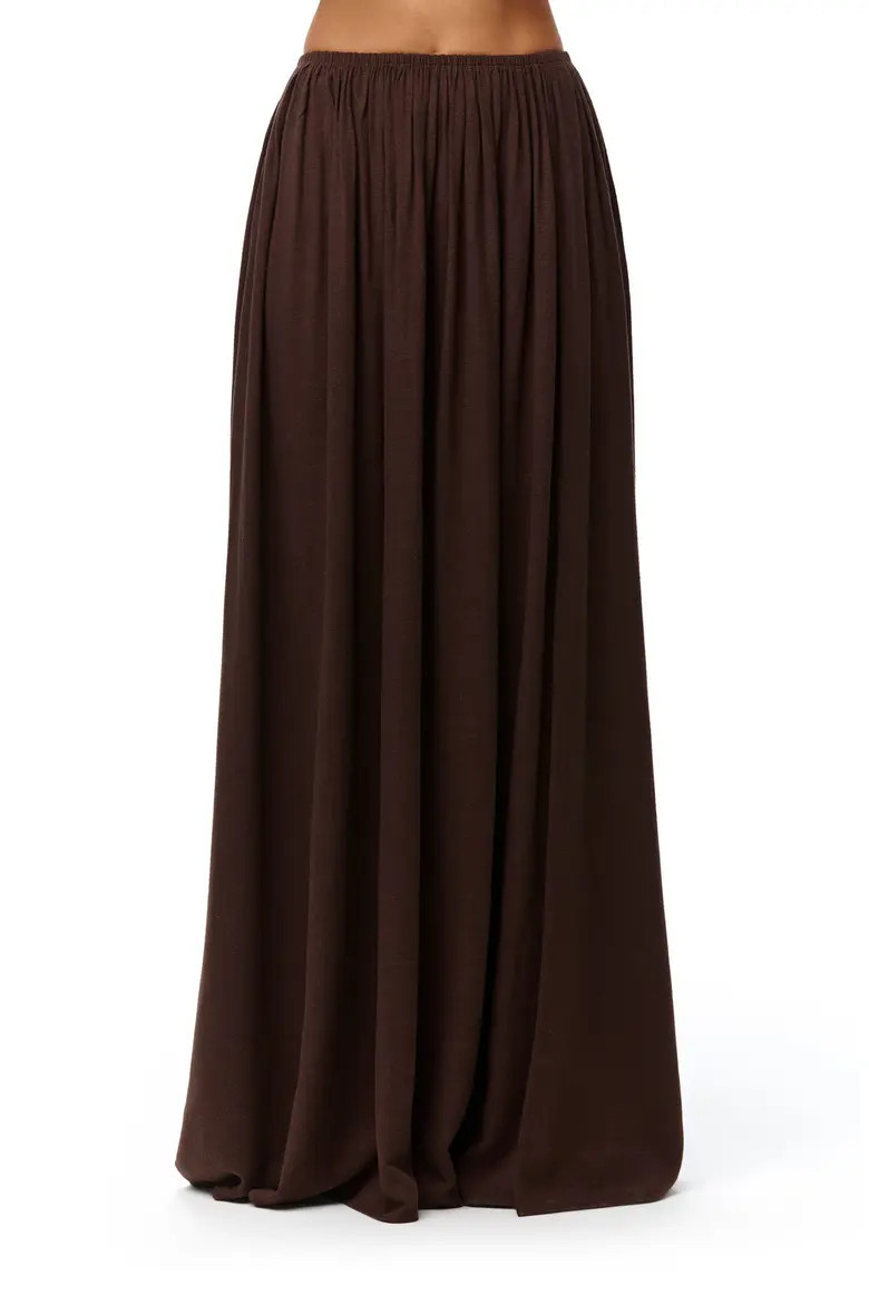 Naked Wardrobe Gathered Side Slit Maxi Skirt (Women) | Nordstrom | Nordstrom