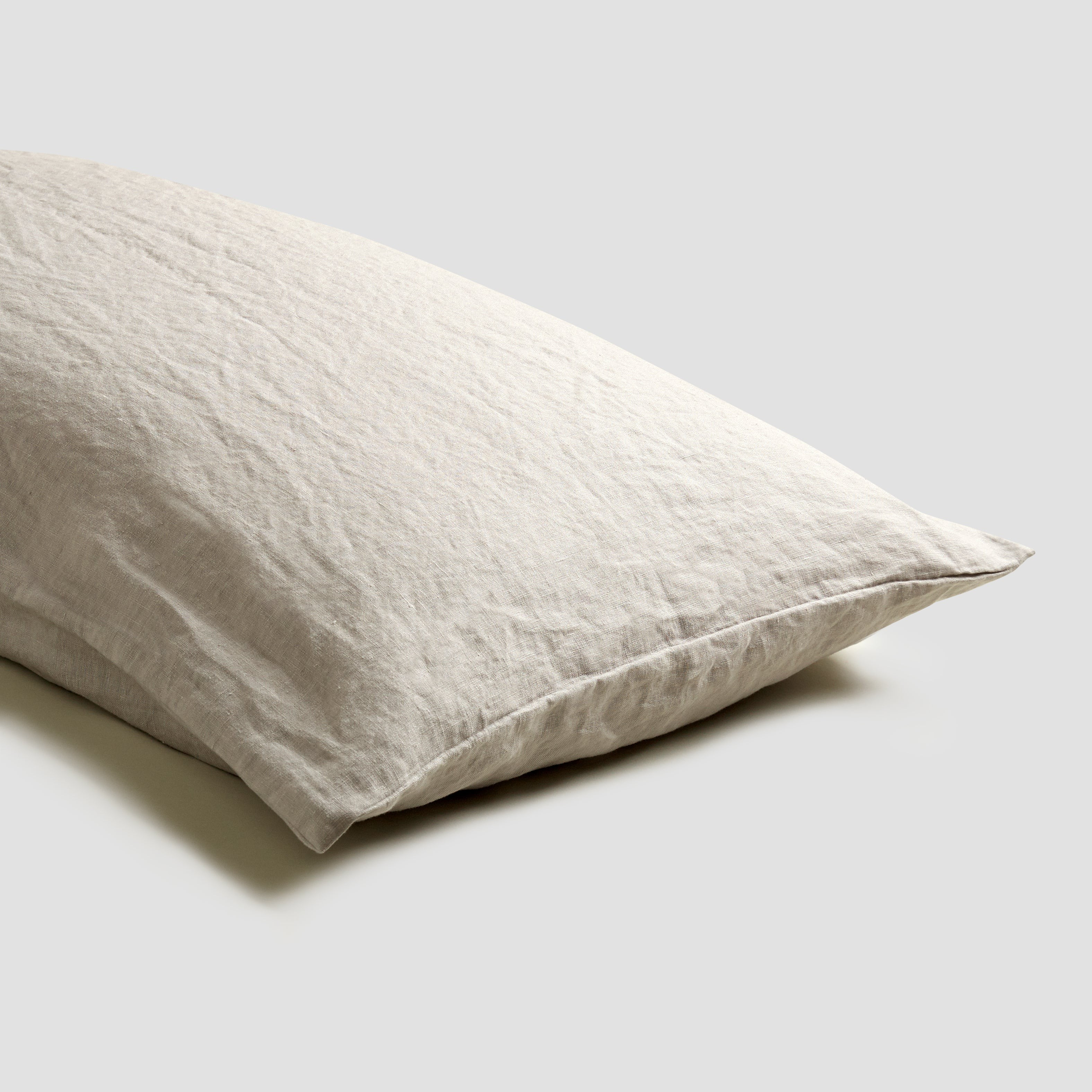 Oatmeal Linen Pillowcases (Pair) | Piglet