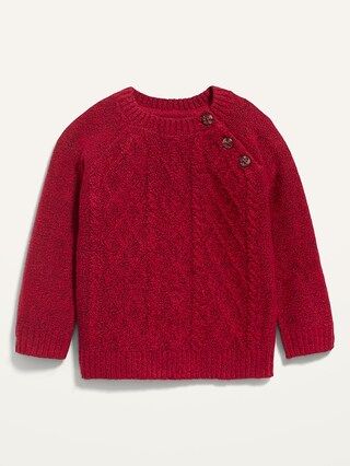 Unisex Cable-Knit Raglan Sweater for Baby | Old Navy (US)