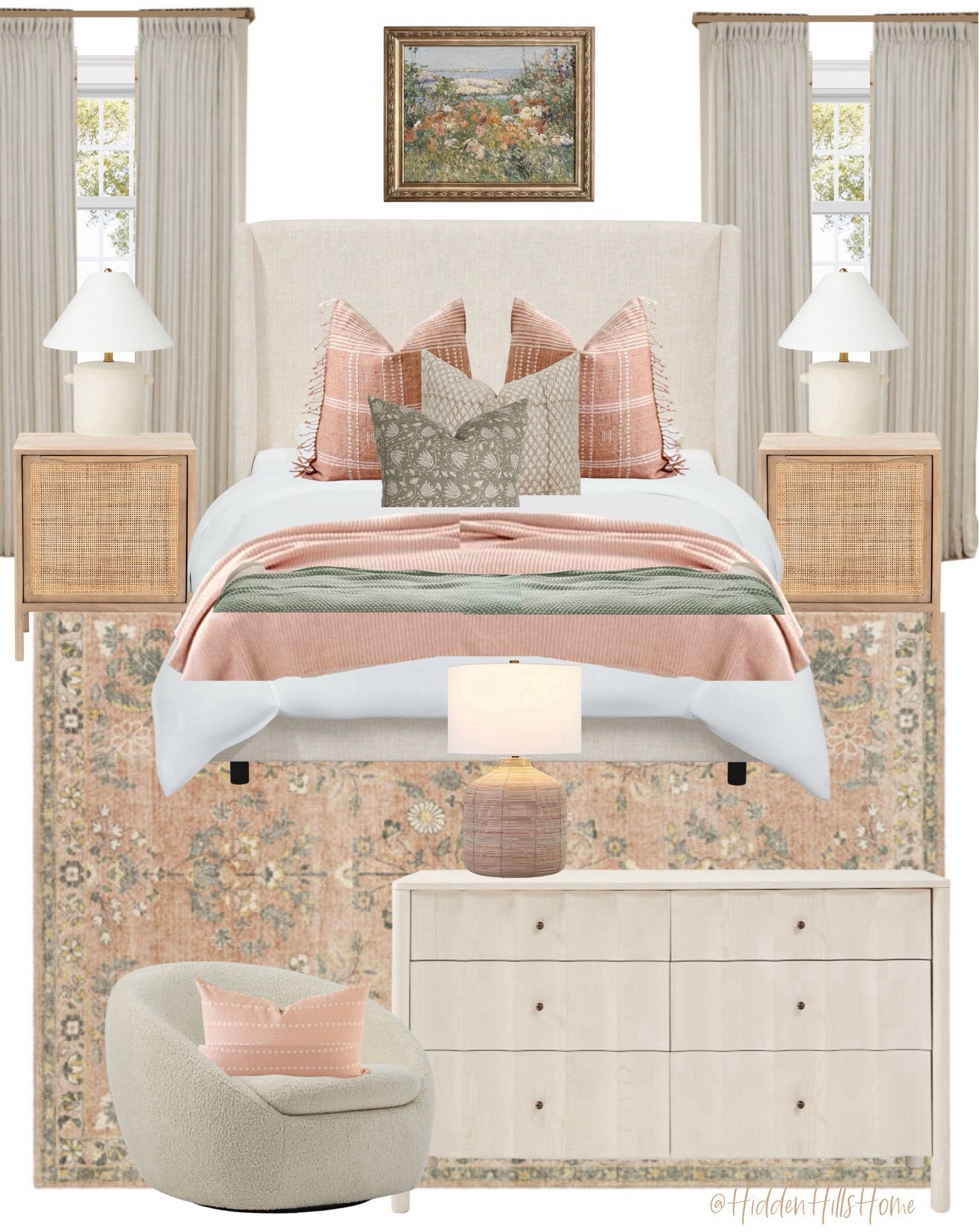 Tilly Upholstered Bed curated on LTK
