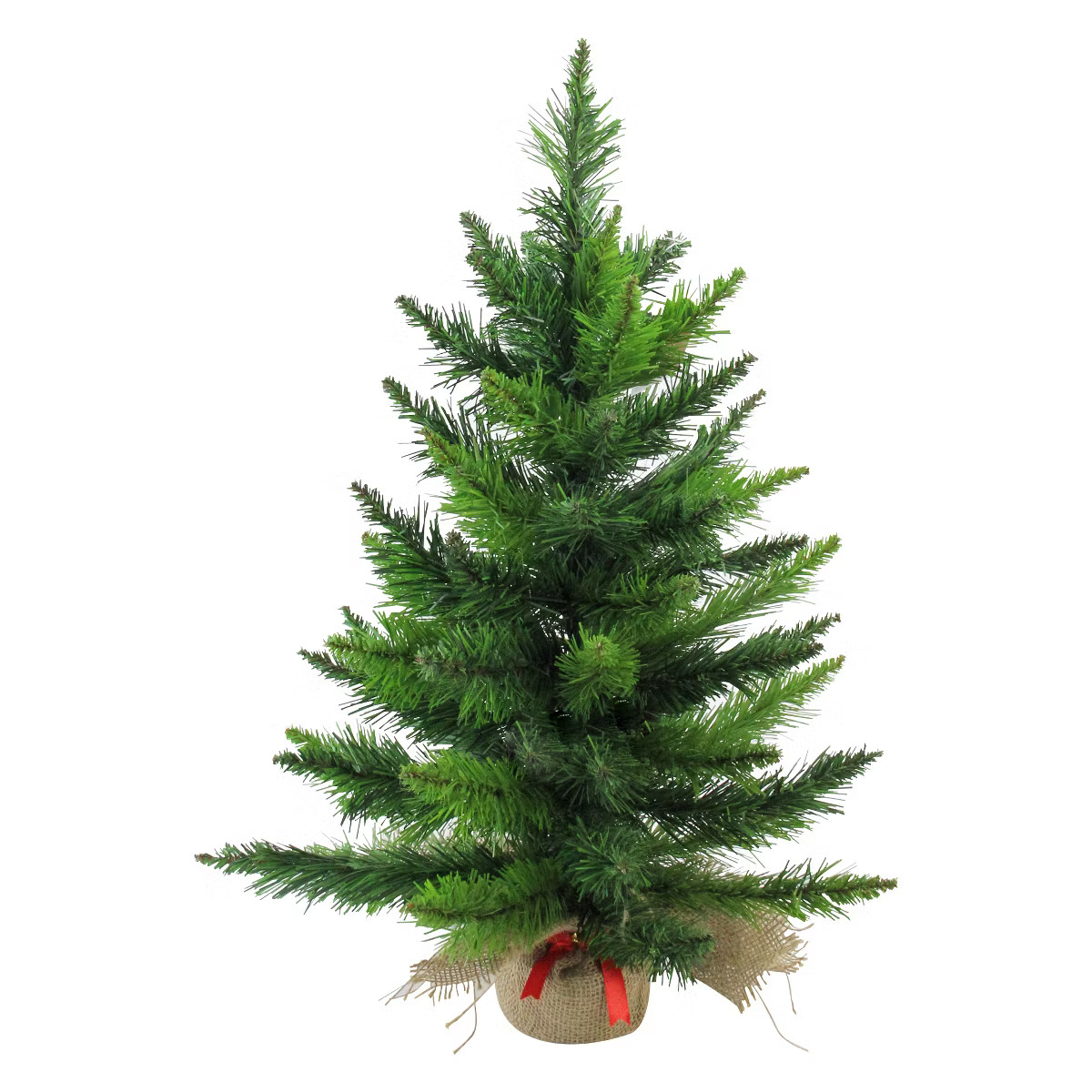Northlight 2 FT Mini Balsam Pine Medium Artificial Christmas Tree in Burlap Base, Unlit | Target