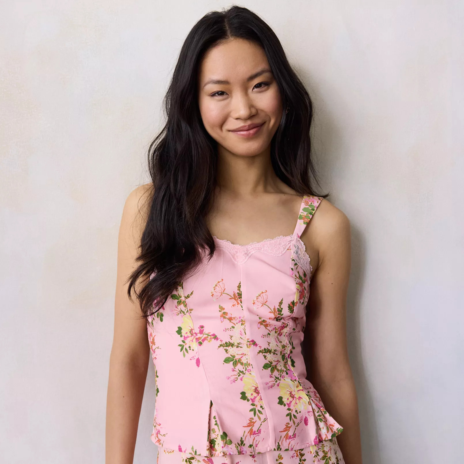 Women's LC Lauren Conrad V-Neck Lace Trim Tank Top | Kohl's