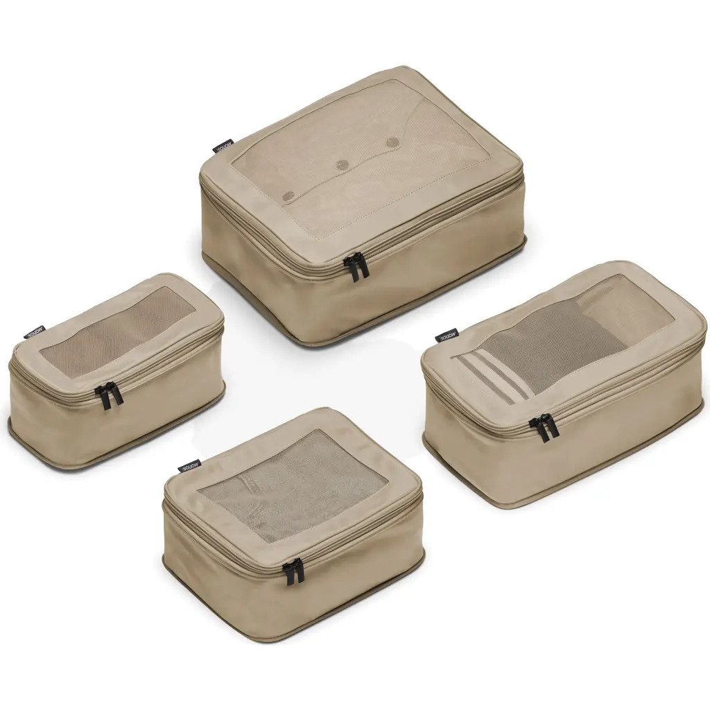 Monos Set of 4 Compressible Packing Cubes in Tan at Nordstrom | Nordstrom